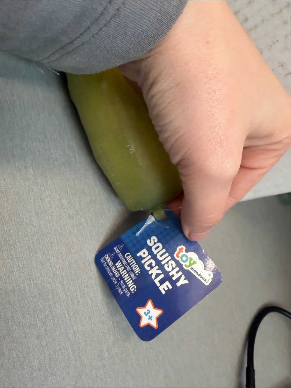 Toymendous Jumbo Squishy Pickle - Squeezy Sensory Stress Relief Toy - NWT